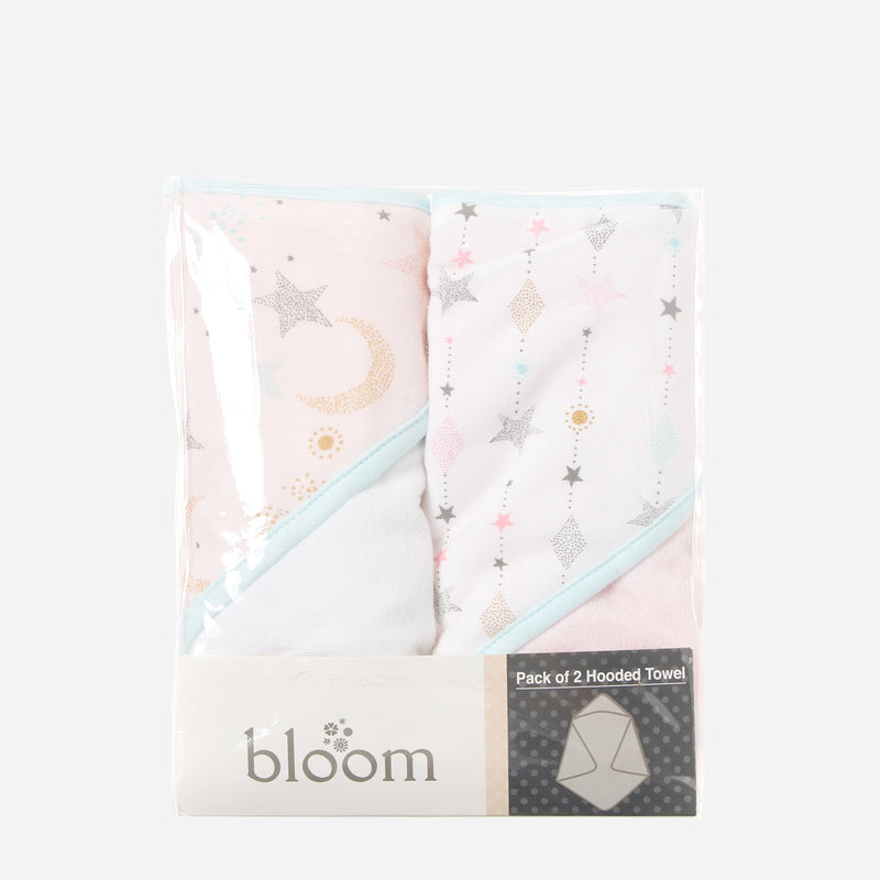 Bloom 2-Pack Hooded Towel 26x30in. _ Stars