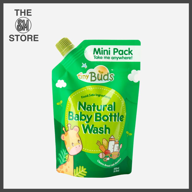 Tiny Buds Natural Baby Bottle Wash Mini Pack 200ml