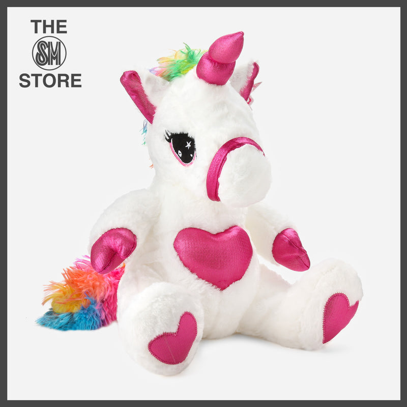 Toy Kingdom Pink Heart Unicorn Plush