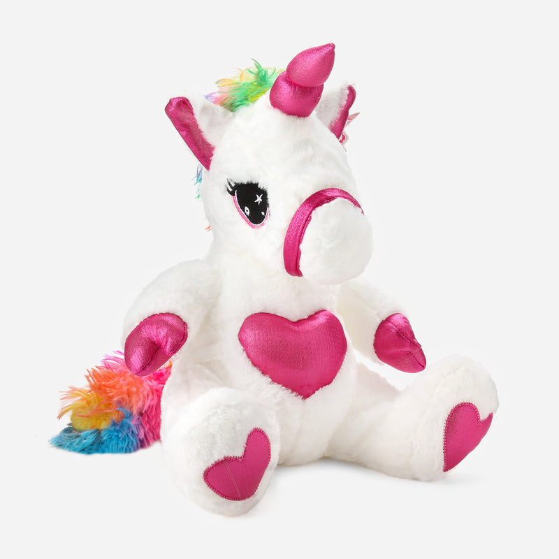 Toy Kingdom Pink Heart Unicorn Plush