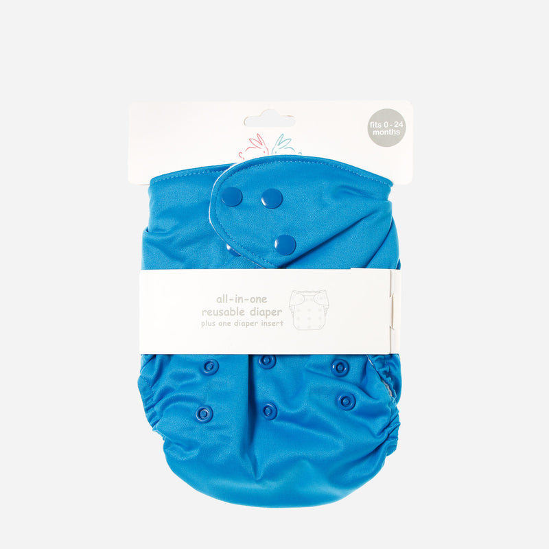 Belle & Coco Plain Cloth Diaper _ Blue