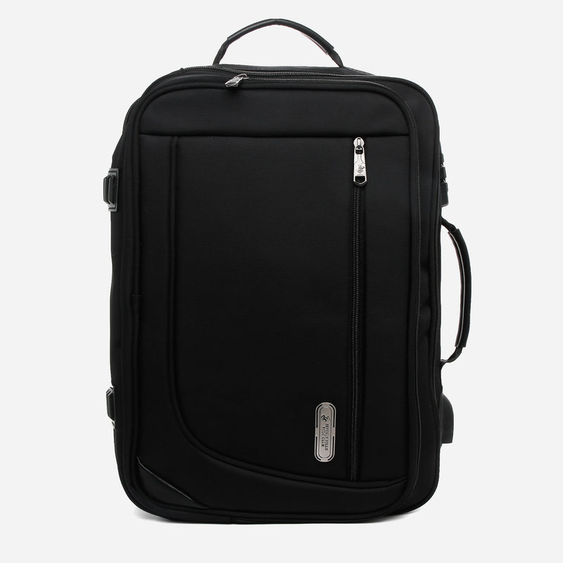 Beverly Hills 095 2-Way Laptop Bag and Backpack in Black