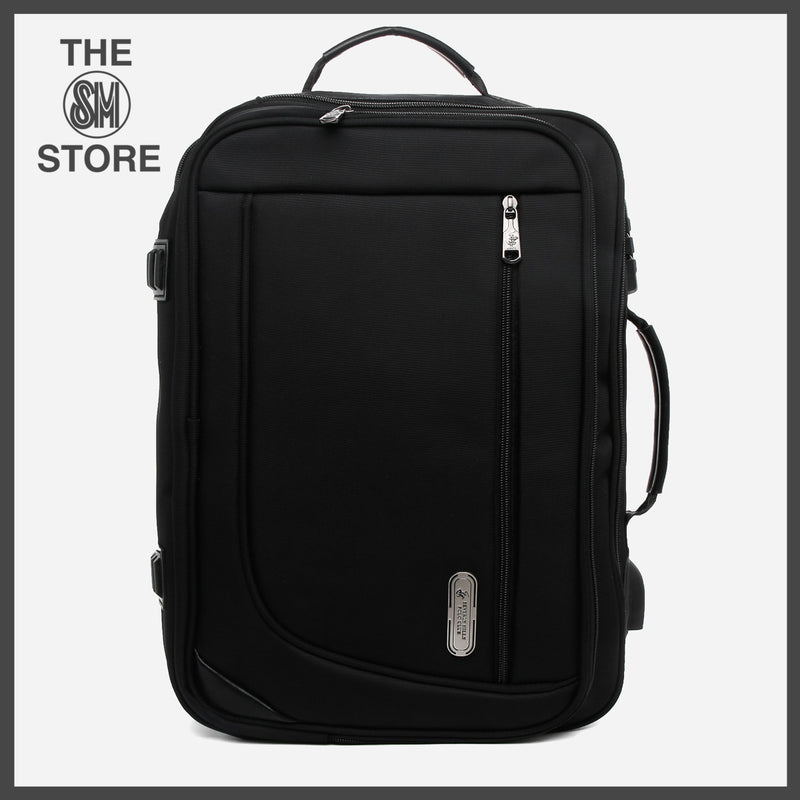 Beverly Hills 095 2-Way Laptop Bag and Backpack in Black