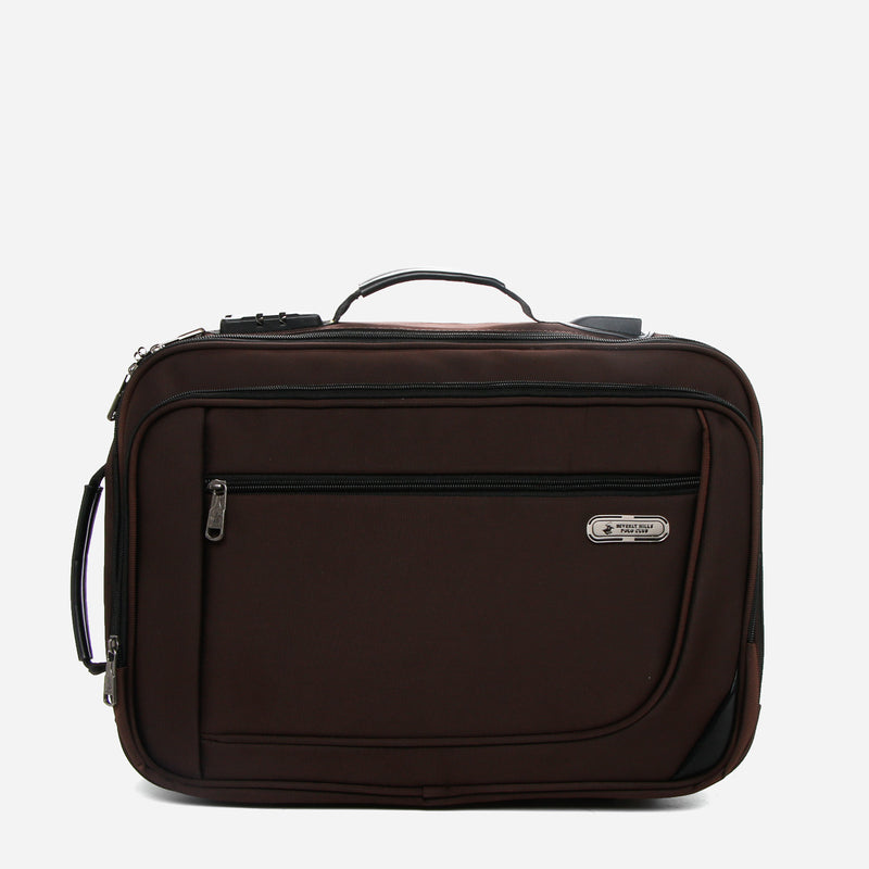 Beverly Hills 095 2-Way Laptop Bag and Backpack in Brown