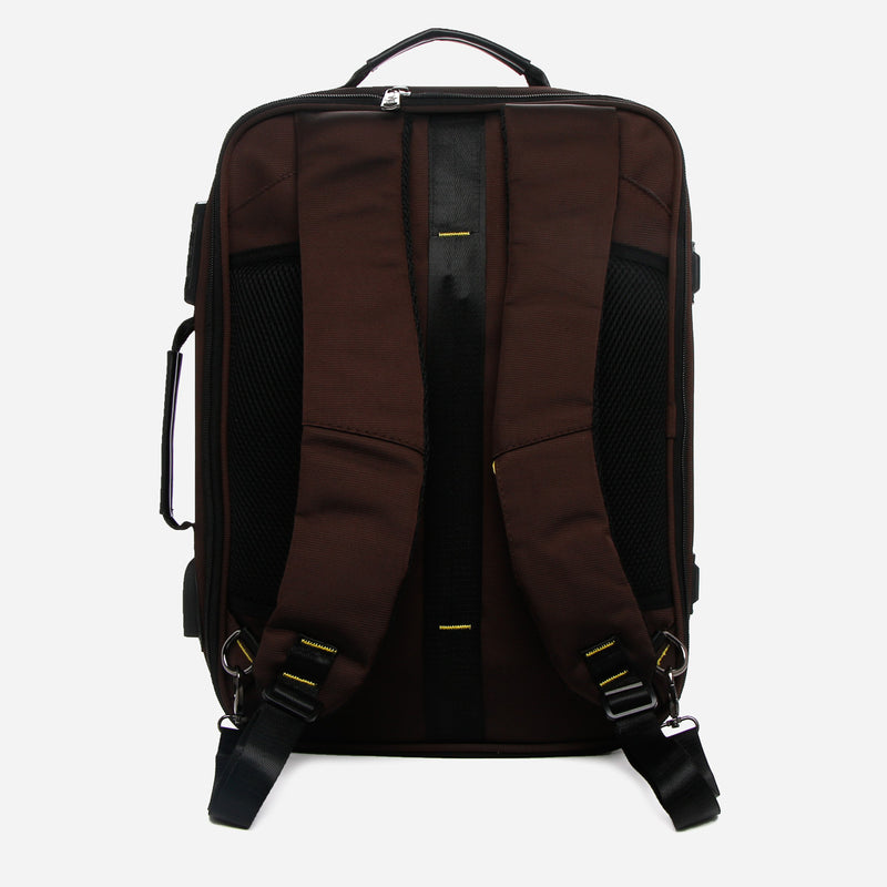 Beverly Hills 095 2-Way Laptop Bag and Backpack in Brown