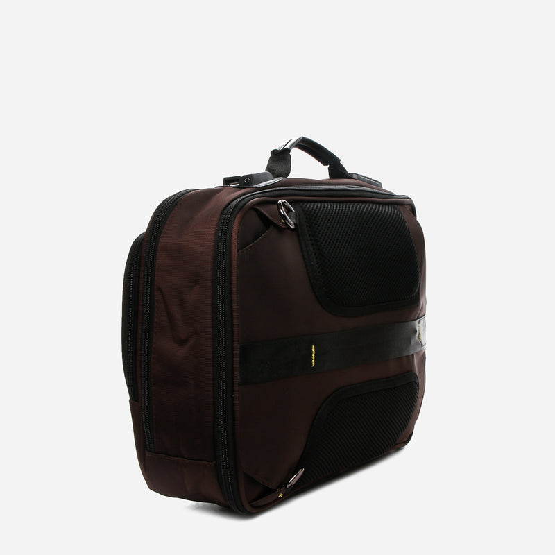 Beverly Hills 095 2-Way Laptop Bag and Backpack in Brown