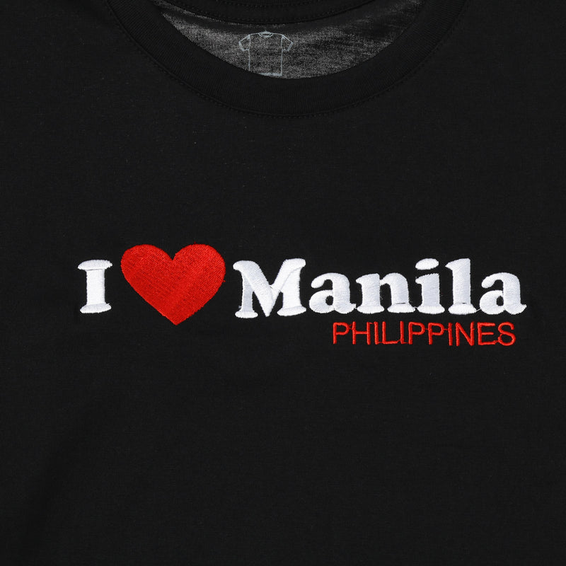 CLR TS/BLACK/L/NODIM KAMISA BY KULTURA I LOVE MANILA EMBROIDERED TEE