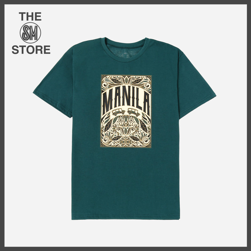 MENSCLRTSM/GREEN/S/NODIM KAMISA BY KULTURA MENS MANILA GRAPHIC TEE