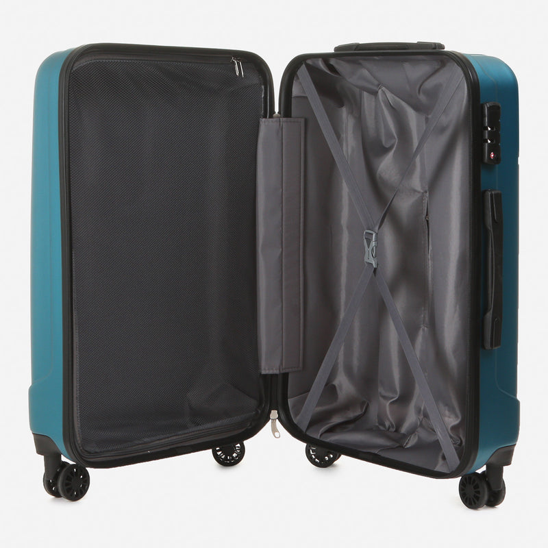 Travel Basic KX TB Gwen 28-Inch Hard Case Luggage in Teal Blue