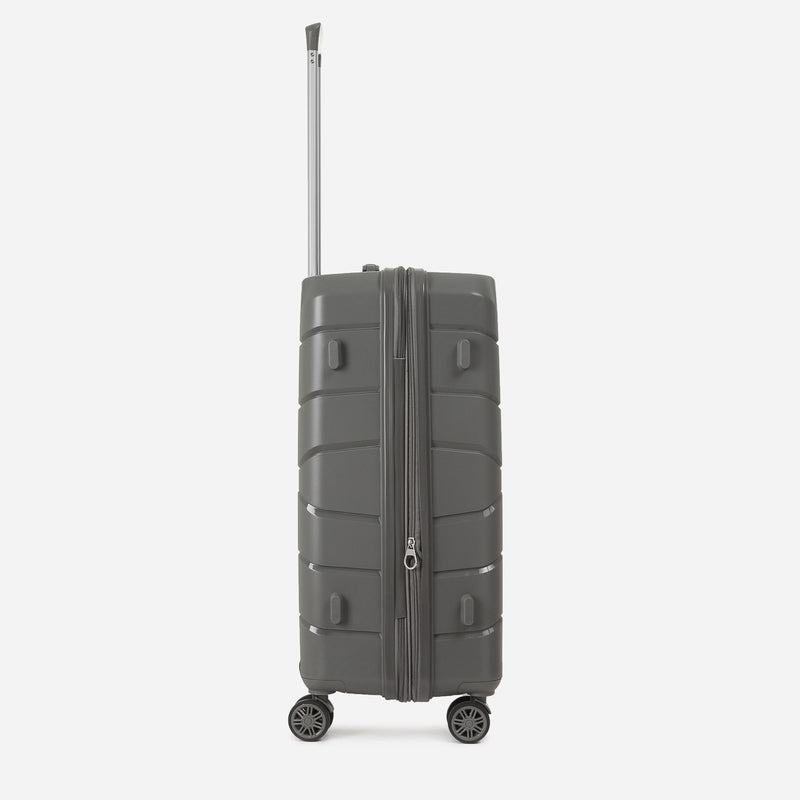 Travel Basic KX TB Giana 24-Inch Hard Case Luggage in Silver