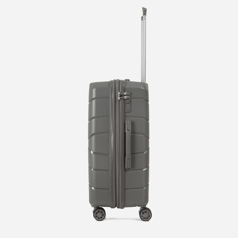 Travel Basic KX TB Giana 24-Inch Hard Case Luggage in Silver