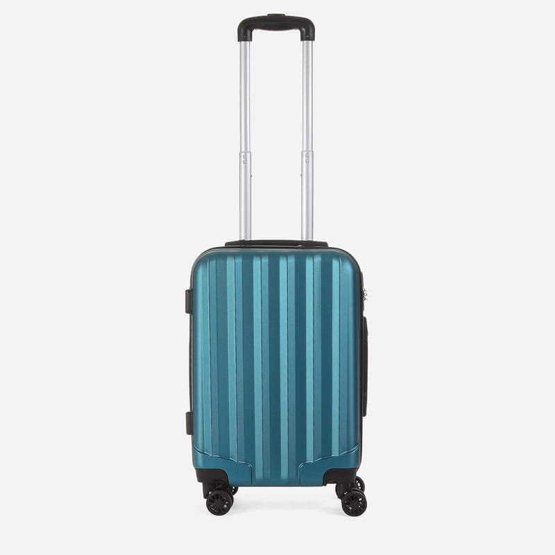 Travel Basic KX TB Gwen 20-Inch Hard Case Luggage in Teal Blue