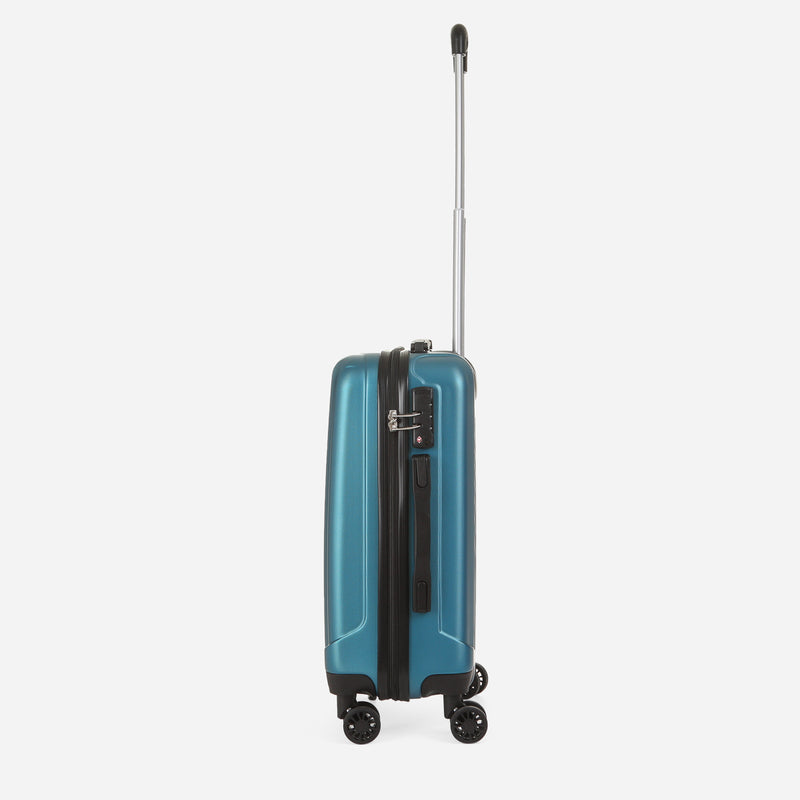 Travel Basic KX TB Gwen 20-Inch Hard Case Luggage in Teal Blue