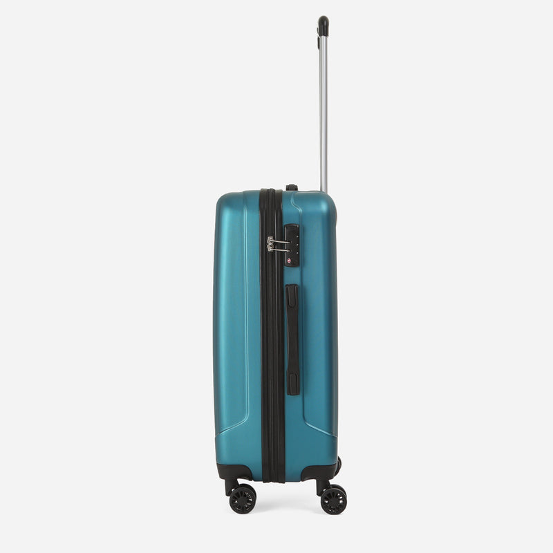 Travel Basic KX TB Gwen 24-Inch Hard Case Luggage in Teal Blue