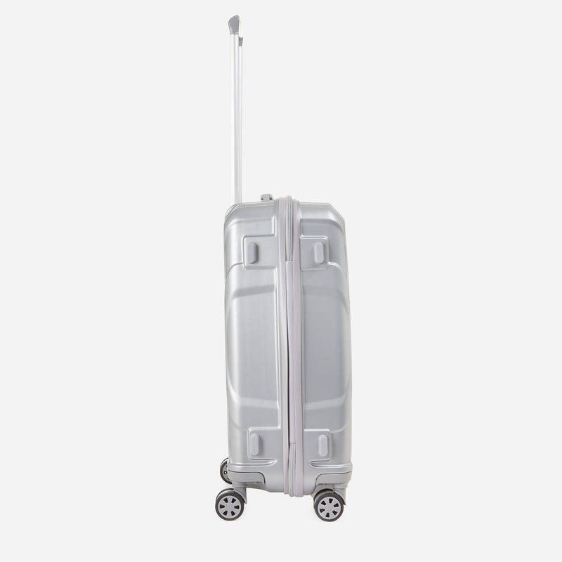 Travel Basic KX TB Dolly 24-Inch Hard Case Luggage in Silver