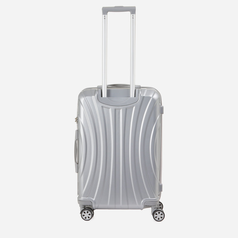 Travel Basic KX TB Dolly 24-Inch Hard Case Luggage in Silver