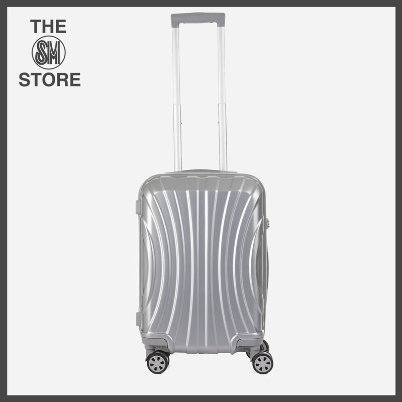 Travel Basic KX TB Dolly 20-Inch Hard Case Luggage in Silver