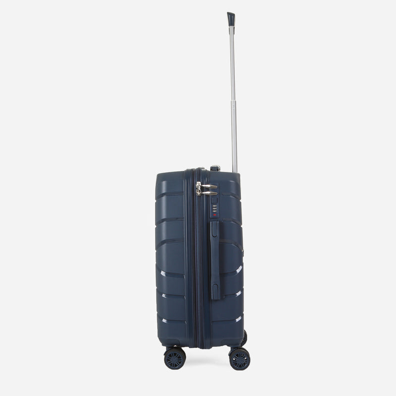 Travel Basic KX TB Giana 20-Inch Hard Case Luggage in Navy Blue