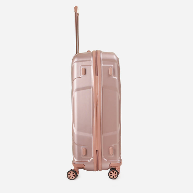 Travel Basic KX TB Dolly 28-Inch Hard Case Luggage in Rose Gold