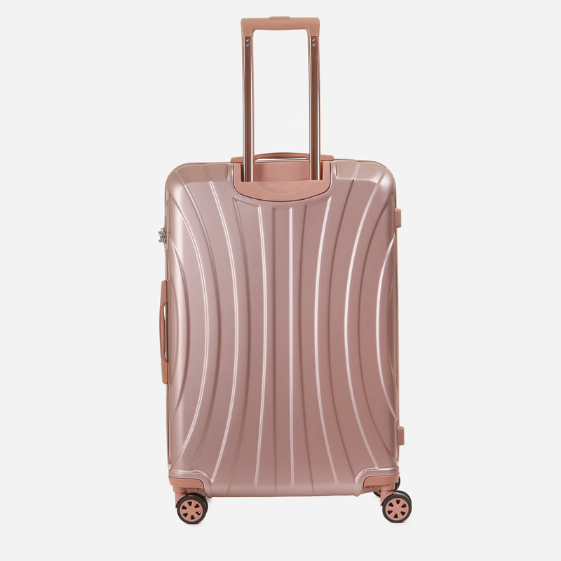 Travel Basic KX TB Dolly 28-Inch Hard Case Luggage in Rose Gold