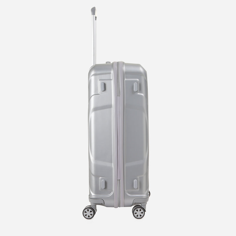 Travel Basic KX TB Dolly 28-Inch Hard Case Luggage in Silver