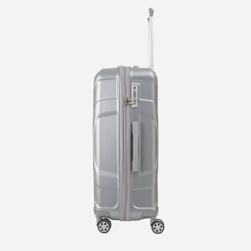 Travel Basic KX TB Dolly 28-Inch Hard Case Luggage in Silver