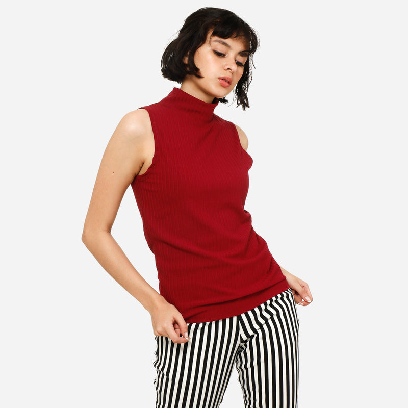 SmartBuy Ladies_ Free Size Sleeveless Top in Maroon