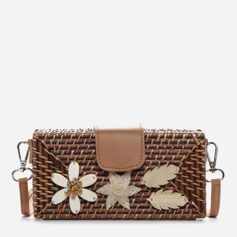 Tropiko by Kultura Ladies_ Rattan Split Sling Bag