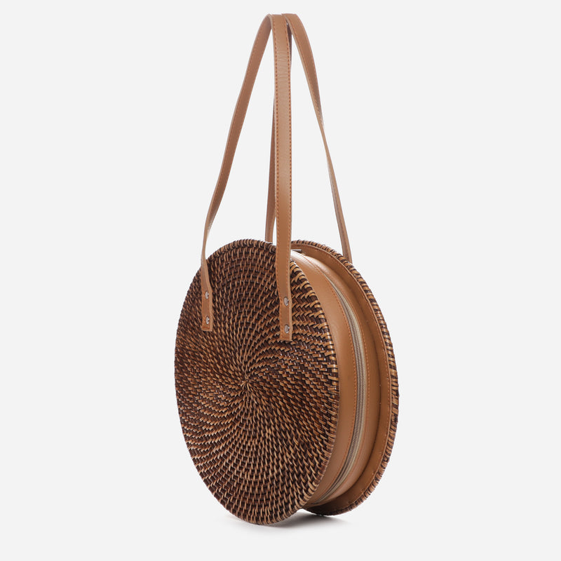 Tropiko by Kultura Ladies_ Rattan Split Sling Bag