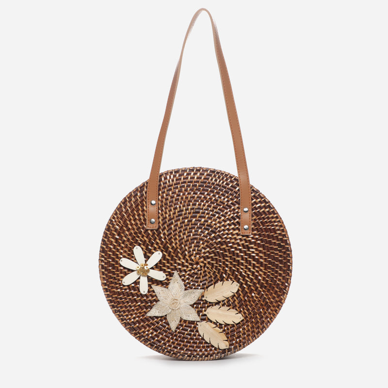 Tropiko by Kultura Ladies_ Rattan Split Sling Bag