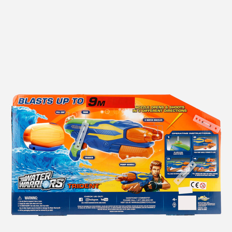 Toy Kingdom Water Warriors Trident Water Blaster