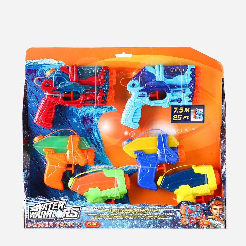 Toy Kingdom 6-Pack Water Warriors Power Pack X Water Blaster