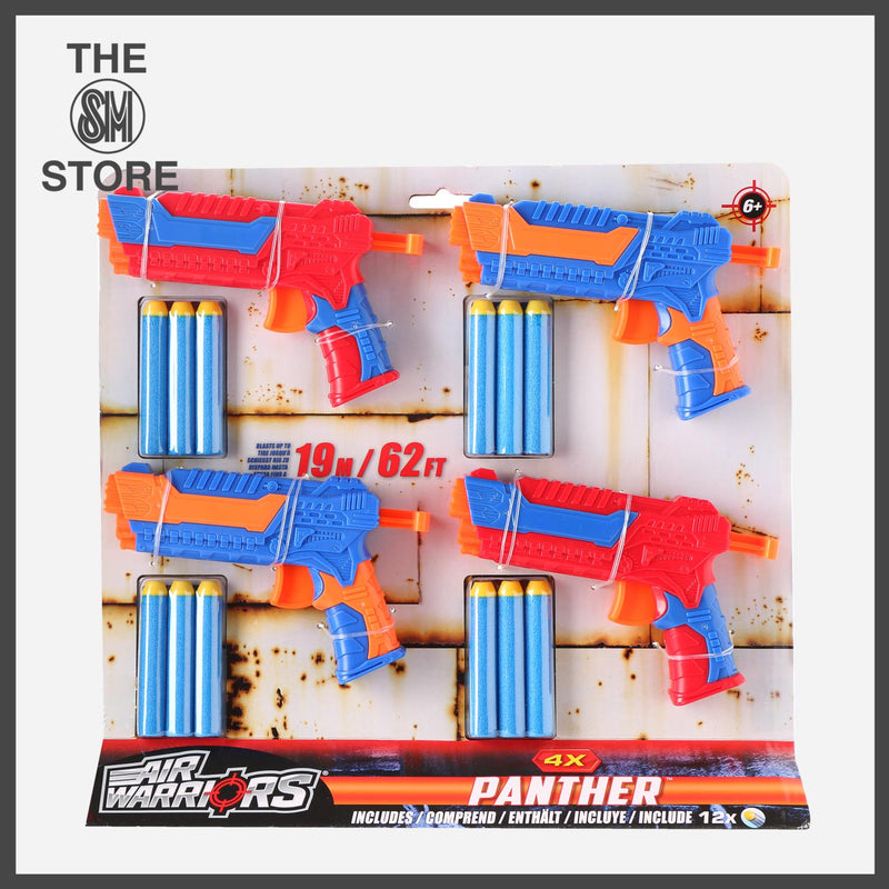 Toy Kingdom 4-Pack Air Warriors Panther Blaster