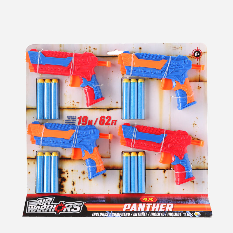 Toy Kingdom 4-Pack Air Warriors Panther Blaster