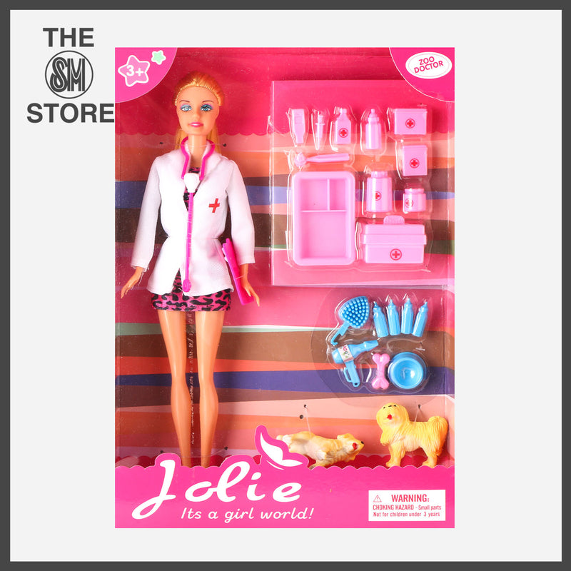 Toy Kingdom Jolie Doll Zoo Doctor Play Set