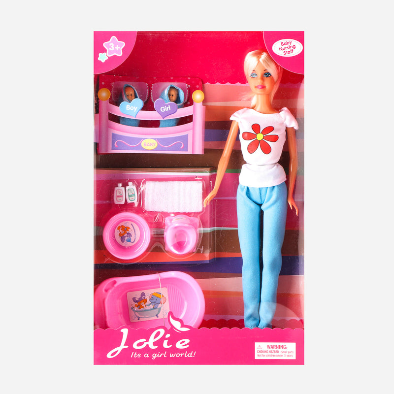 Toy Kingdom Jolie Doll Baby Nursing Staff Play Set