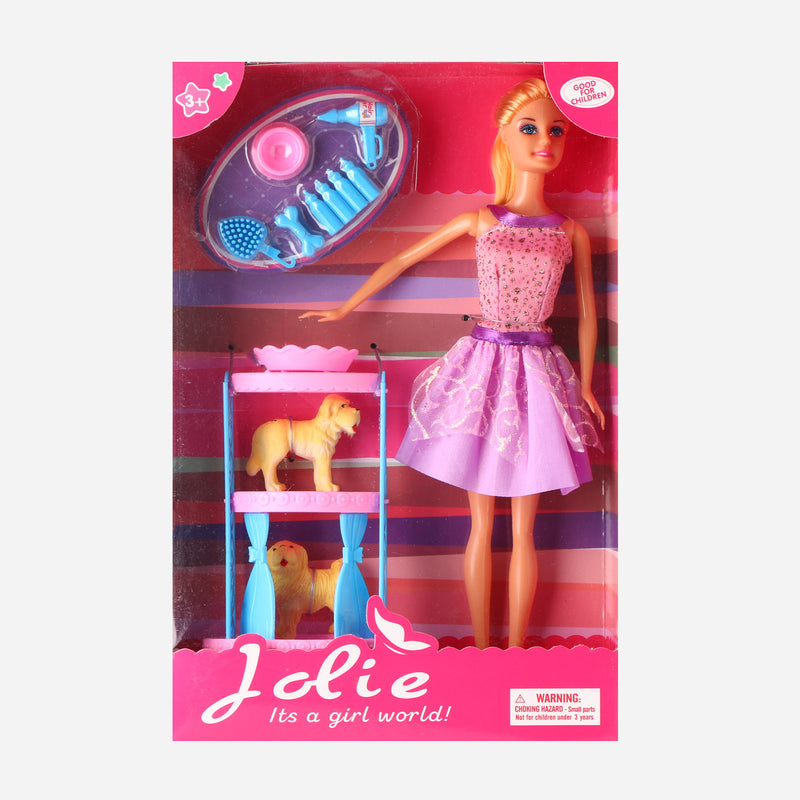 Toy Kingdom Jolie Doll Favorite Style Play Set