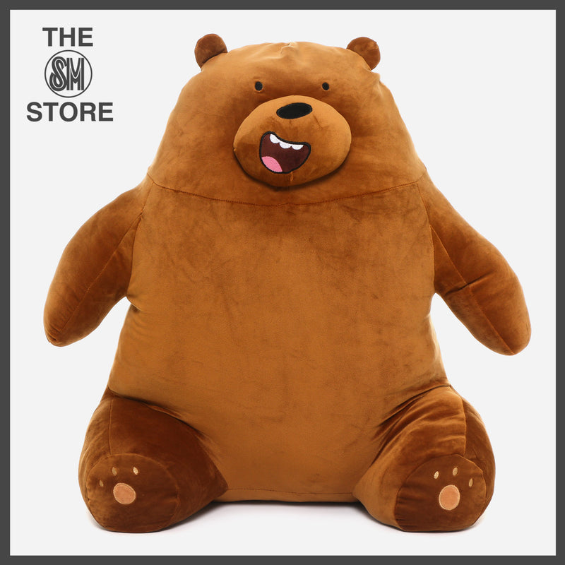 We Bare Bears Jumbo Sitting Grizz Plush Toy 25.5in.