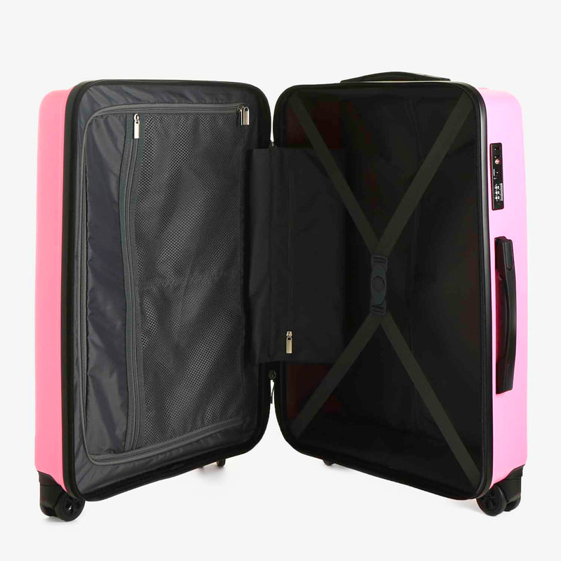 Travel Basic Vea 24-Inch Hard Case Luggage in Pink