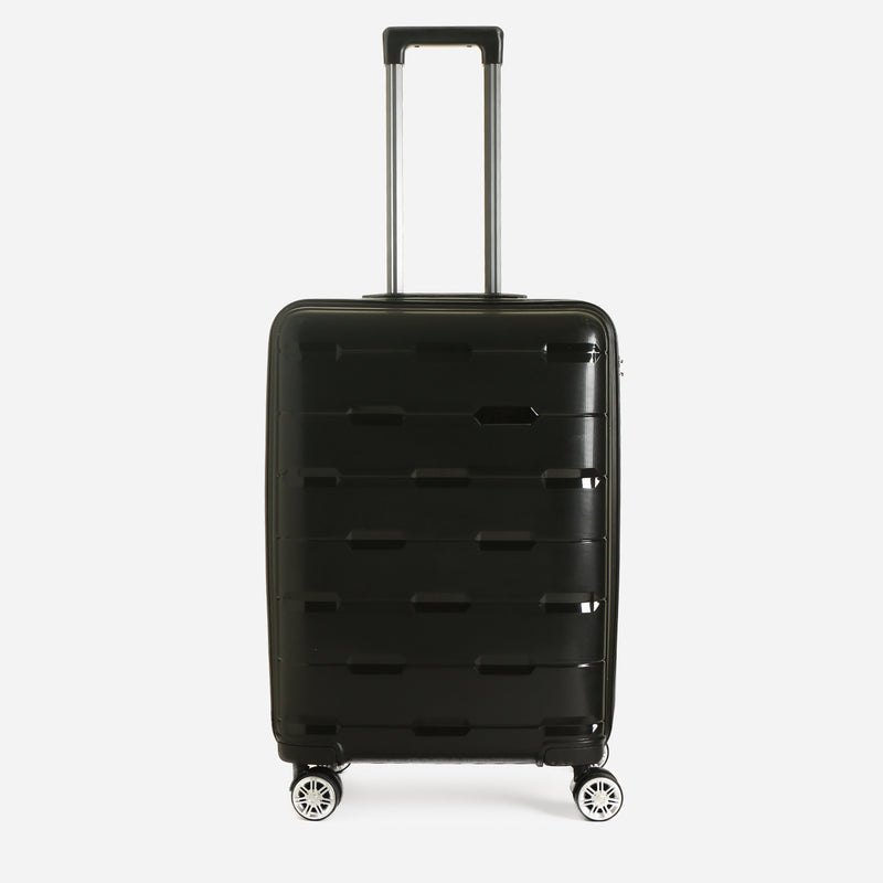 Travel Basic Cross 24-Inch Hard Case Luggage in Black