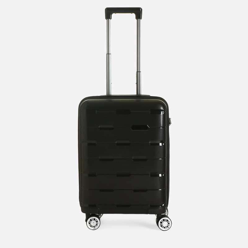 Travel Basic Cross 20-Inch Hard Case Luggage in Black