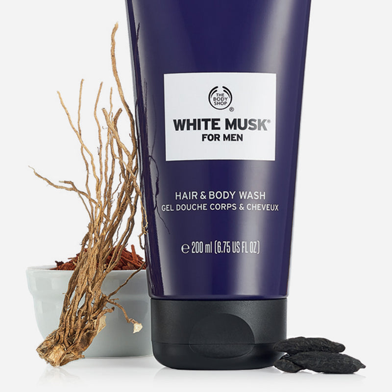 The Body Shop White Musk for Hair and Body Wash for Men 200ml