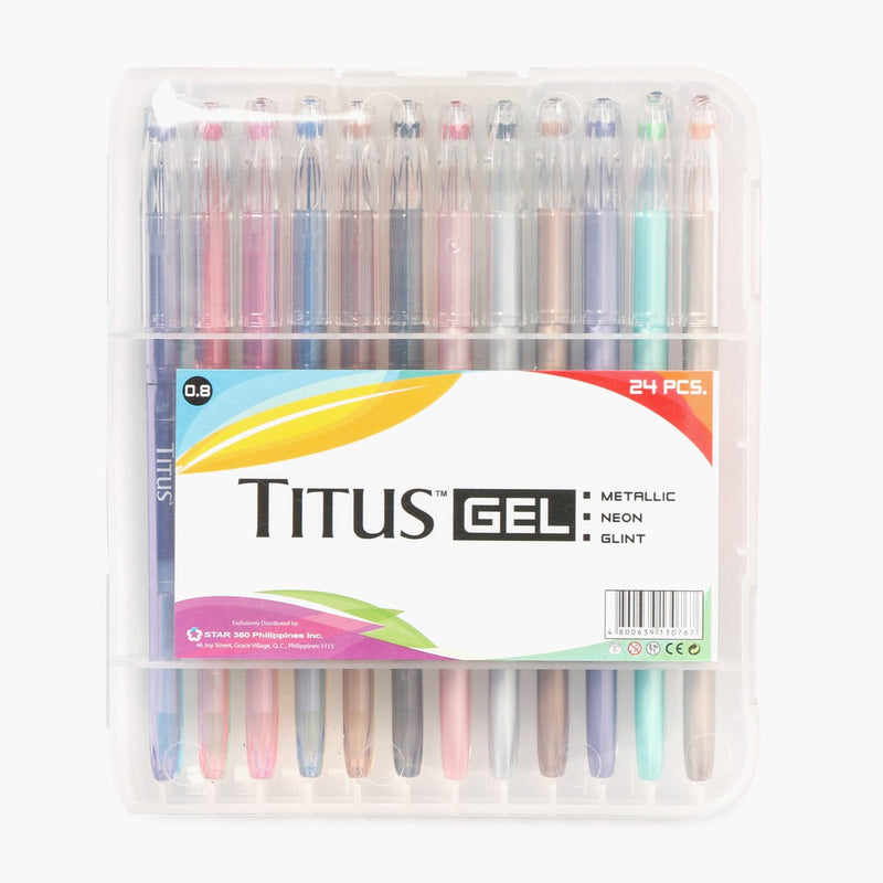 Titus Gel Pen 24 Color Set