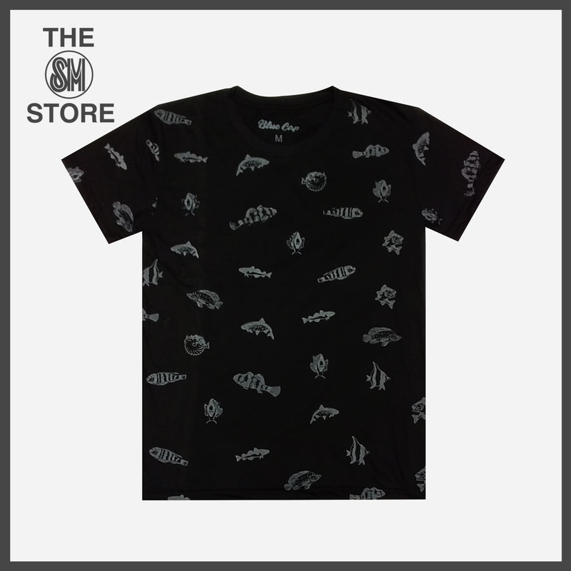 SmartBuy Boys Teens_ Free Size Fish Tee in Black