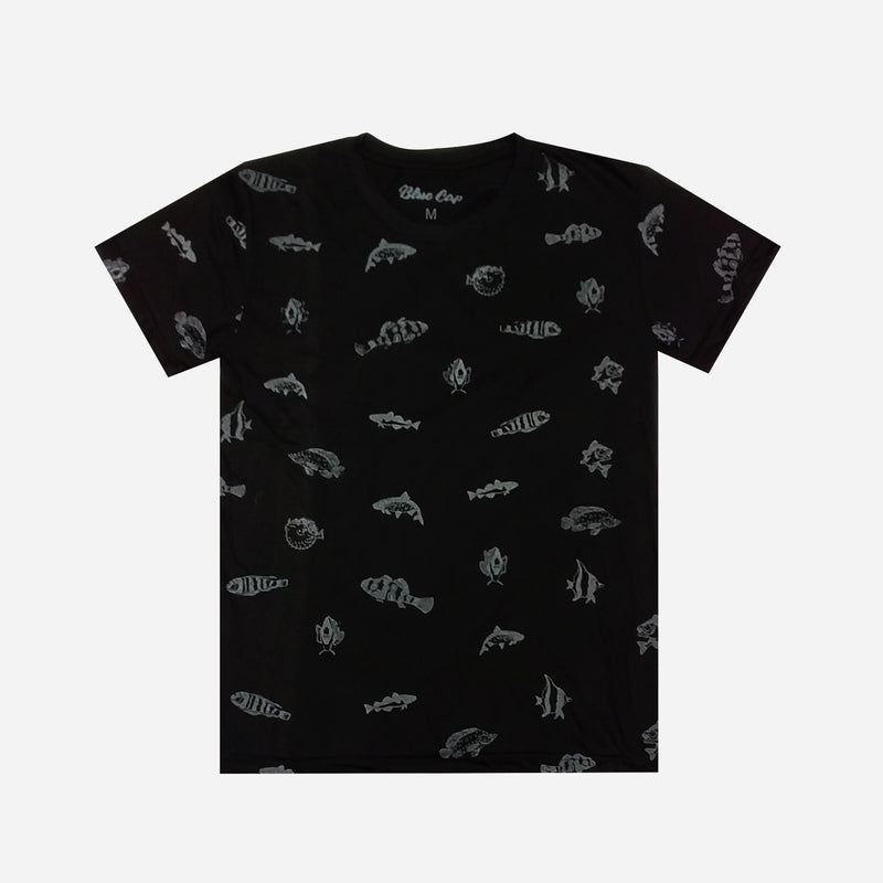 SmartBuy Boys Teens_ Free Size Fish Tee in Black