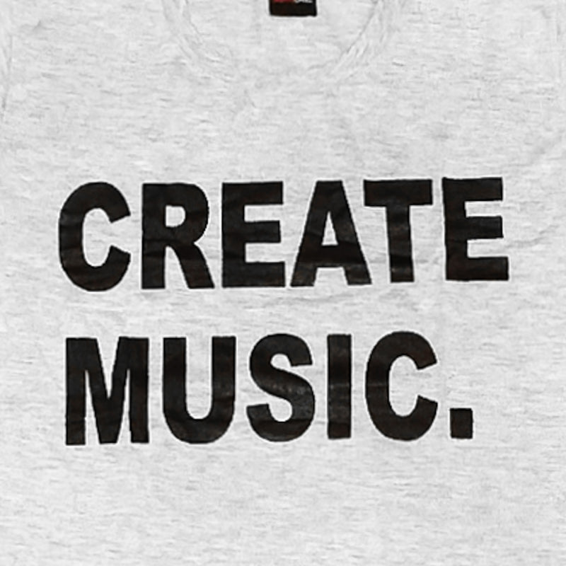 SmartBuy Men_s_ Free Size Create Music Tee in Grey