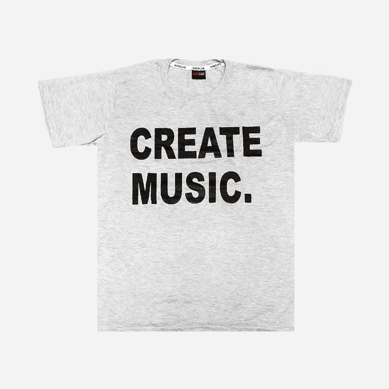 SmartBuy Men_s_ Free Size Create Music Tee in Grey