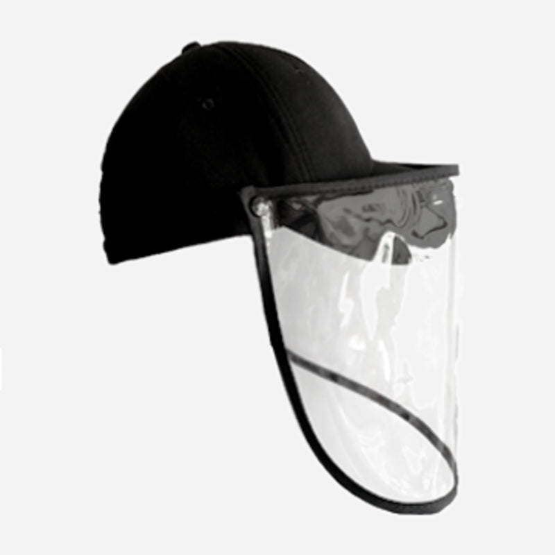 SM Accessories Adults_ Cap with Face Shield _ Black