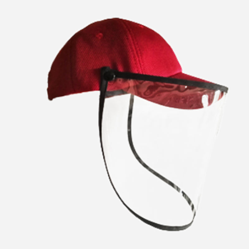 SM Accessories Adults_ Cap with Face Shield _ Maroon