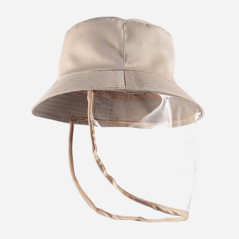 SM Accessories Adults_ Bucket Hat with Face Shield _ Beige